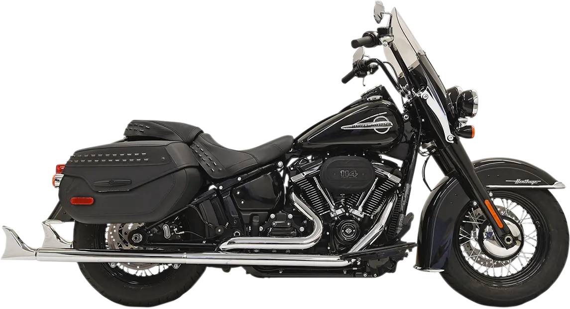 Bassani Xhaust Fishtail True Dual Udstødning Krom
