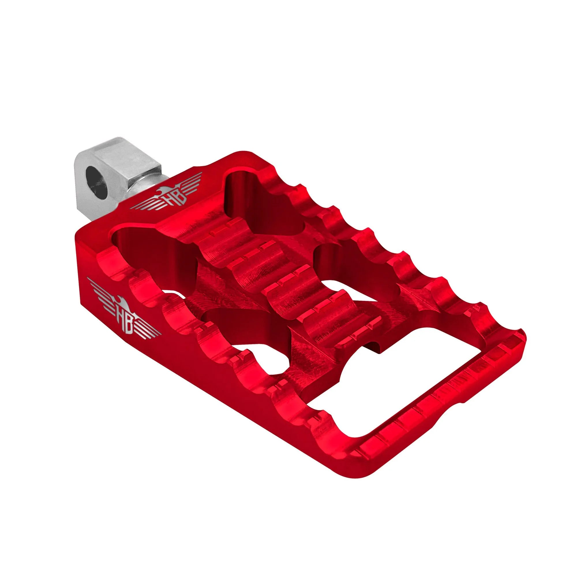 Heinz Bikes Adjustable Foot Pegs For Harley - Red