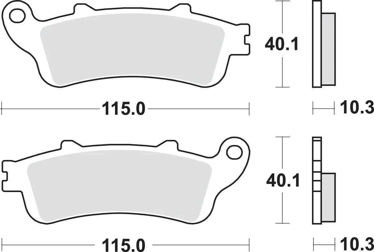 Sbs Ls Street Excel Sintered Bremseklodser - Bag
