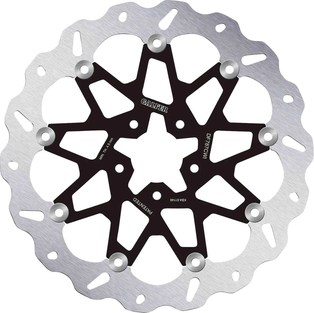 Galfer Brake Rotor For Motorcycle - High Carbon Stainless Steel