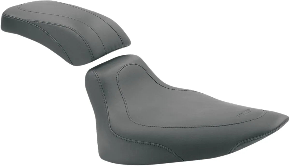 Mustang Tripper Solo Seat - Synthetic Leather - For Harley Davidson