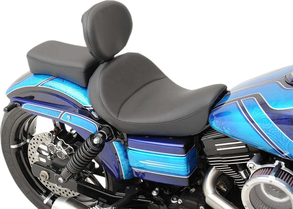Drag Specialties Solo Seat With Backrest Option - For Harley Davidson
