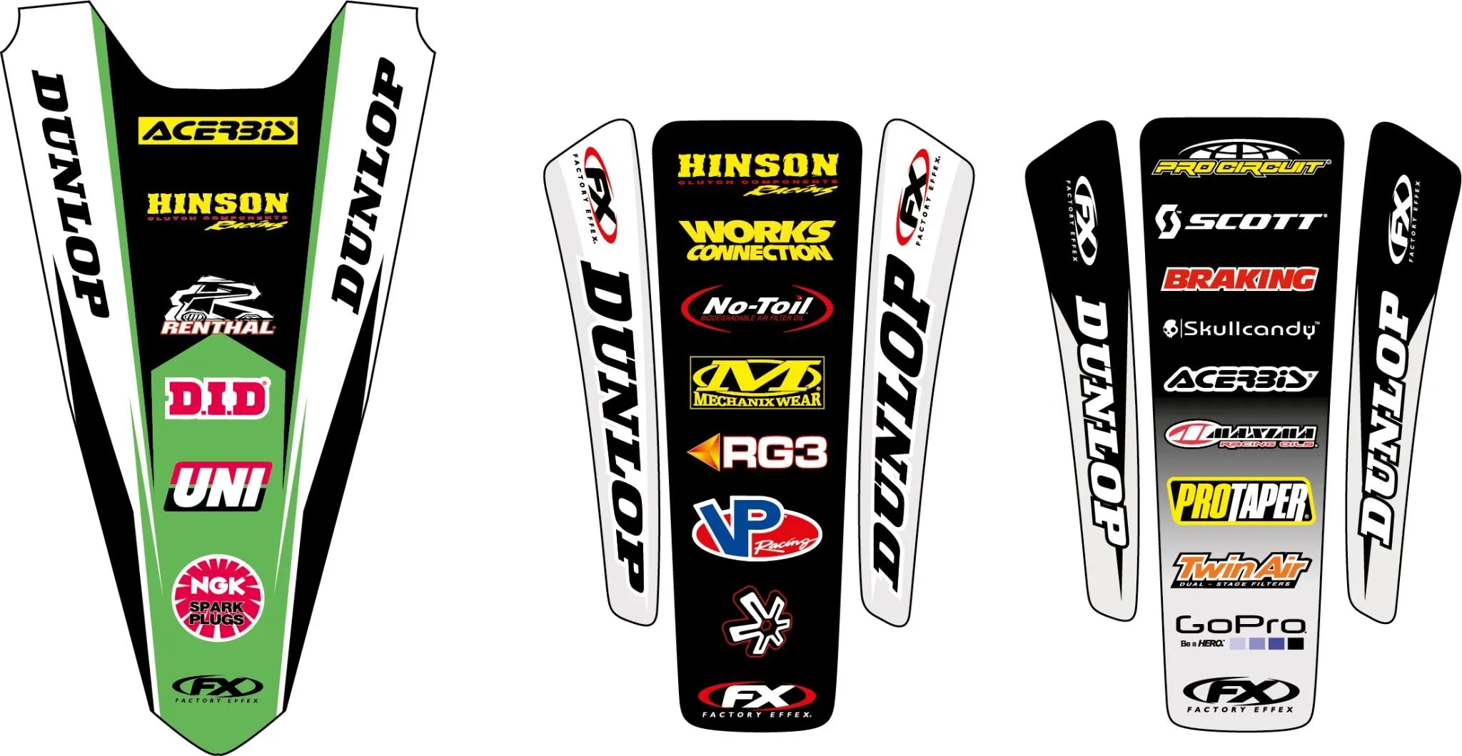 Factory Effex Rear Fender Graphics For Kawasaki