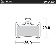 Moto-Master Organic Brake Pad for Hope RX4-SH