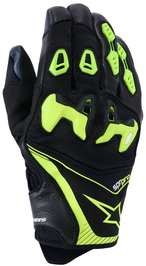 Alpinestars SP-R Pro Gloves Black/Yellow Fluo