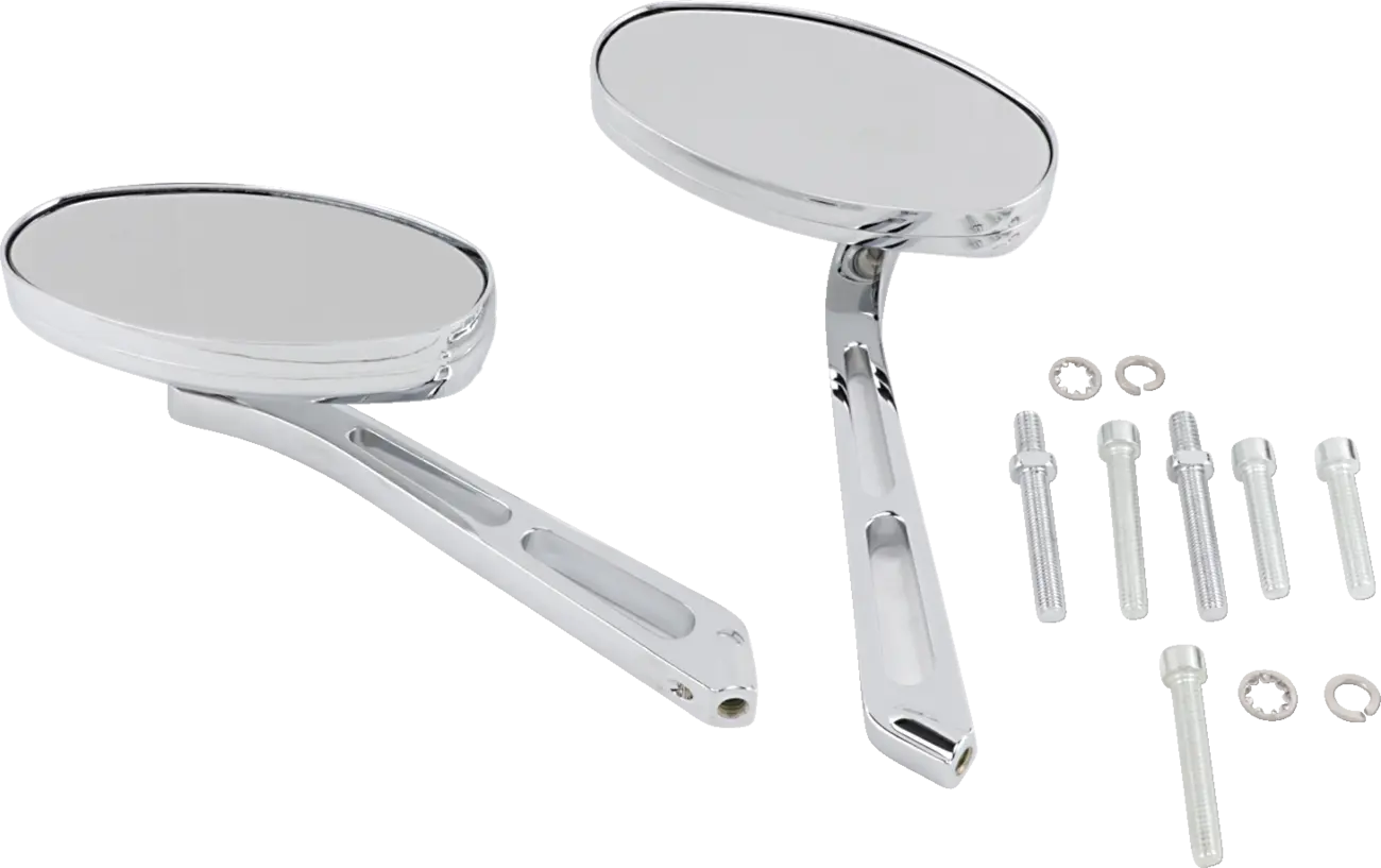 Kuryakyn Ellipse Chrome Motorcycle Mirrors