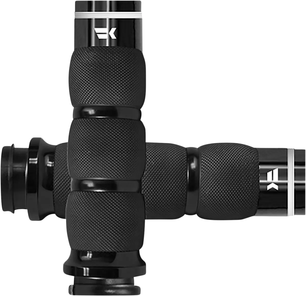 Khrome Werks Tracer Grips - Black Rubber, 1"