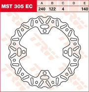 Trw Ec Cross Design Bremse Rotor - Bag