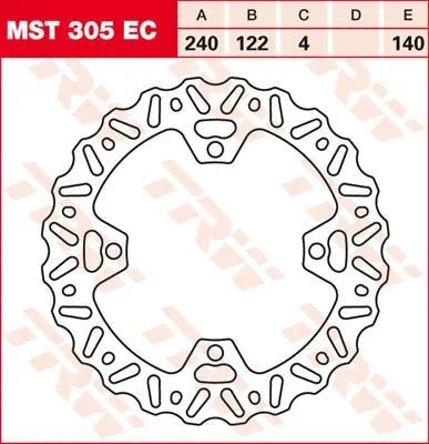 Trw Ec Cross Design Bremse Rotor - Bag