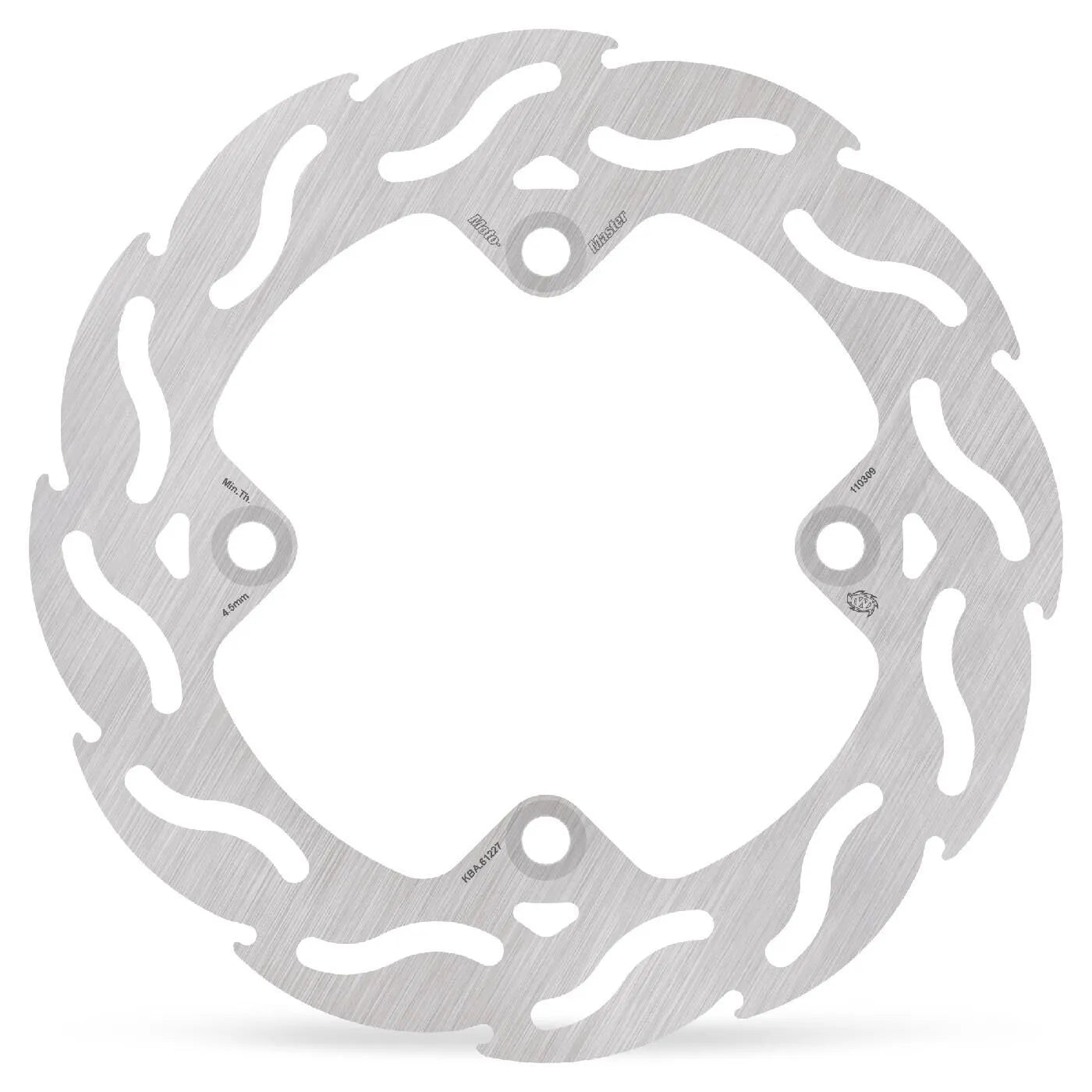 Moto-master Flame Series Bageste Bremse Rotor Til Motorcykel - Bag