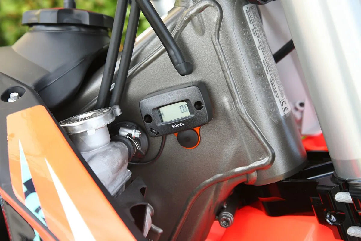 Moose Offroad Hour Meter Mount - Aluminum, Orange