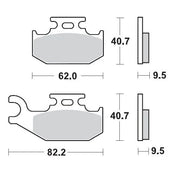 Moto-master Racing Brake Pads Atv Sintered Metal - Front