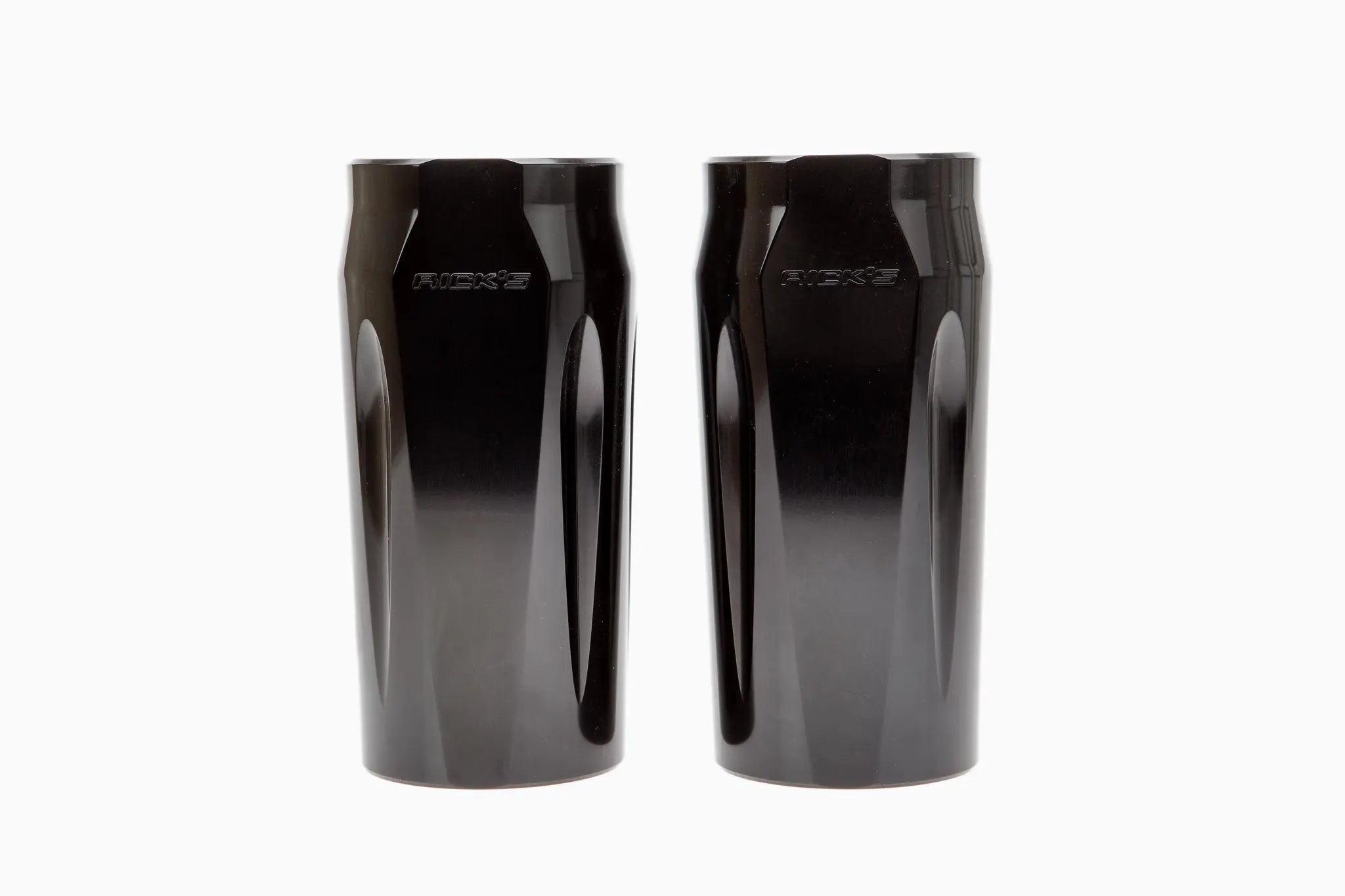 Rick's Motorcycles Fork Cover Kit - Black, Polished