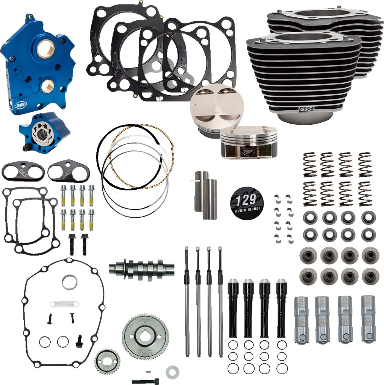 S&s Cycle 129" M8 Power Package Engine Kit