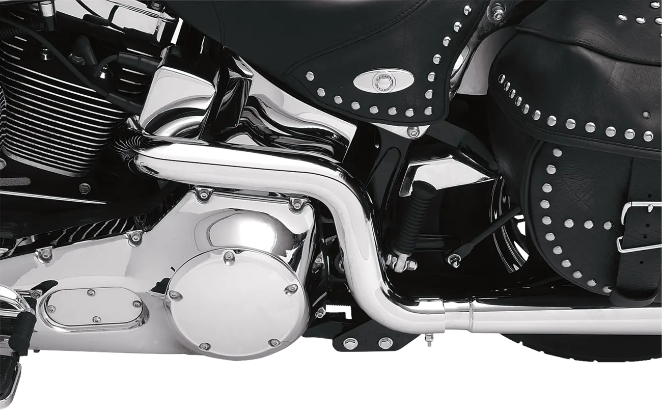 Bassani Xhaust Power Curve True-Dual Header Udstødning til Softail