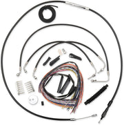 LA CHOPPERS Complete Handlebar Cable/Brake Line Kit