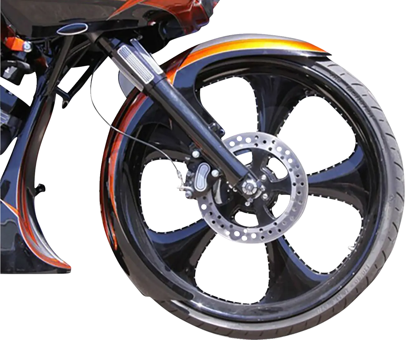 Paul Yaffe Bagger Nation DEI Front Fender for 21-inch Wheel