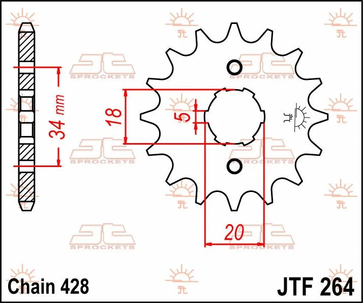 Jt Sprockets Front Sprocket - 17 Tooth