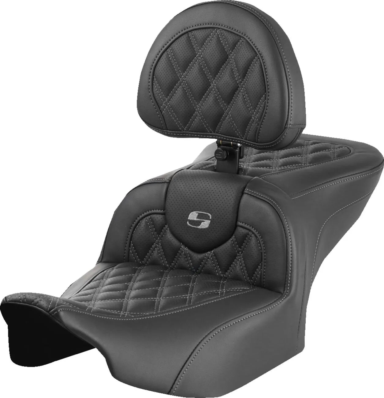 Saddlemen Roadsofa Lattice Stitch Seat - For Harley Davidson
