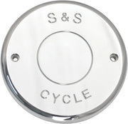S&s Cycle Air Cleaner Cover - Nostalgic Script Chrome