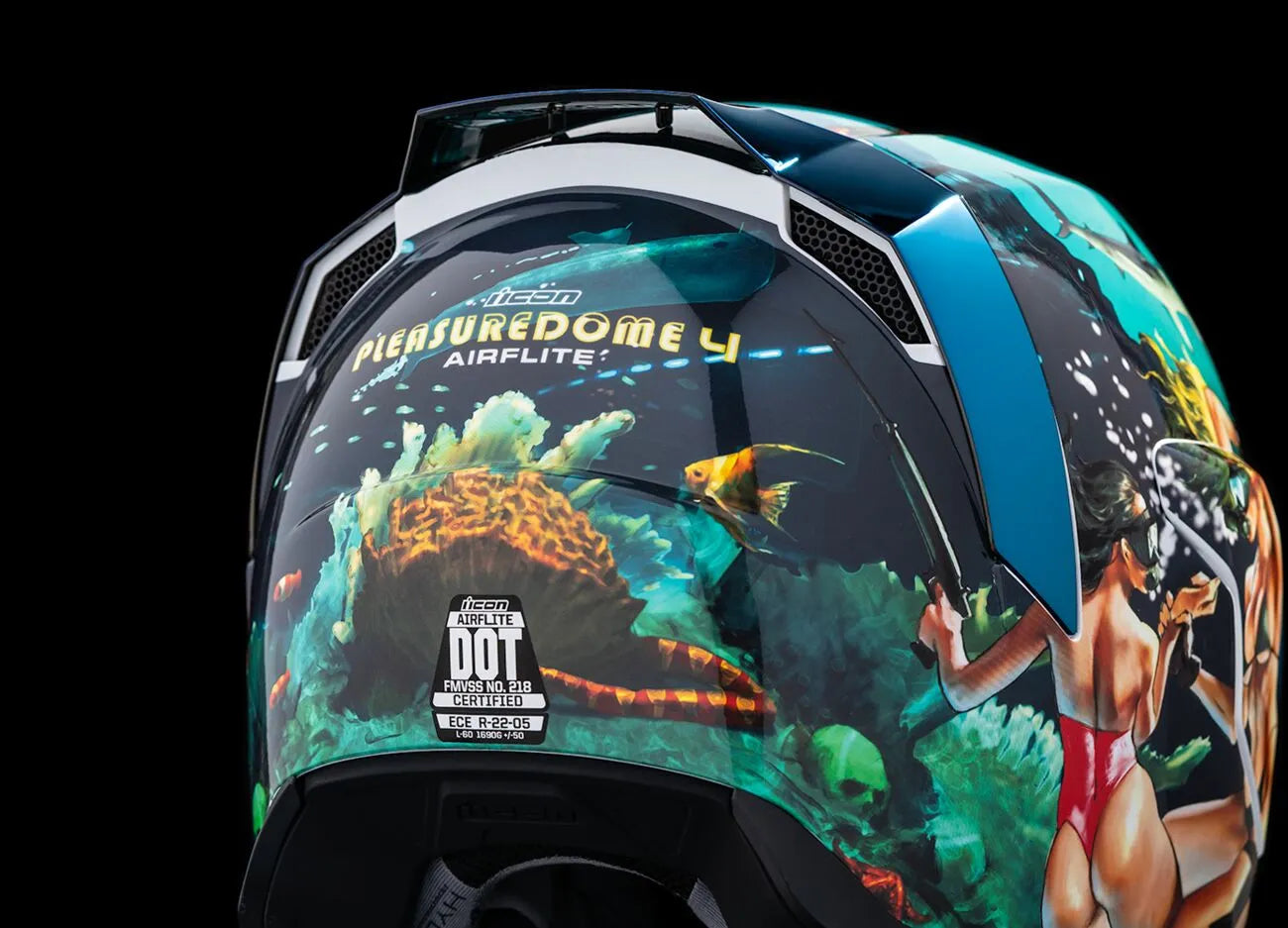 Icon Airflite Pleasuredome 4 Helmet Full Face Blue