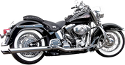 Bassani Xhaust Slip-on Lyddæmpere til True Dual Headers - Krom