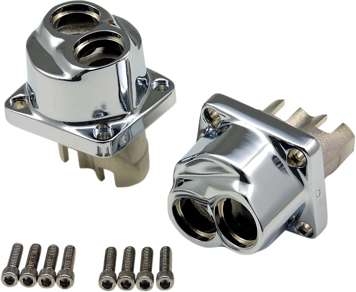 Drag Specialties Lifter Blocks - Chrome & Polished