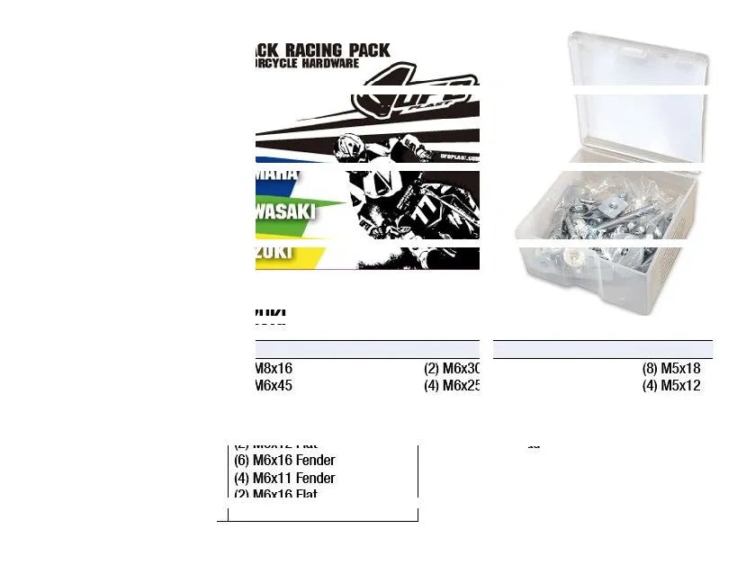 Ufo Track Racing Pack Hardware Sets