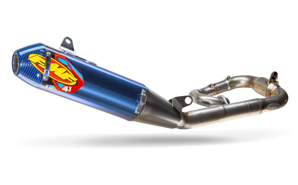 FMF Factory 4.1 RCT Exhaust System Blue Endcap for Yamaha YZ250F