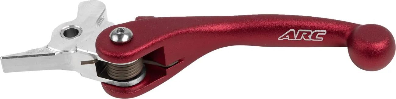 Arc Forged Clutch Lever - Red Polished Aluminum