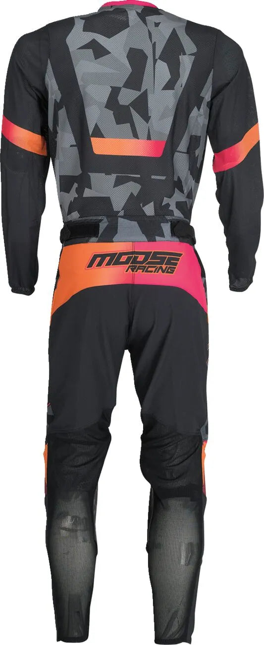 Moose Offroad Sahara Pants - Black/Gray/Orange/Pink