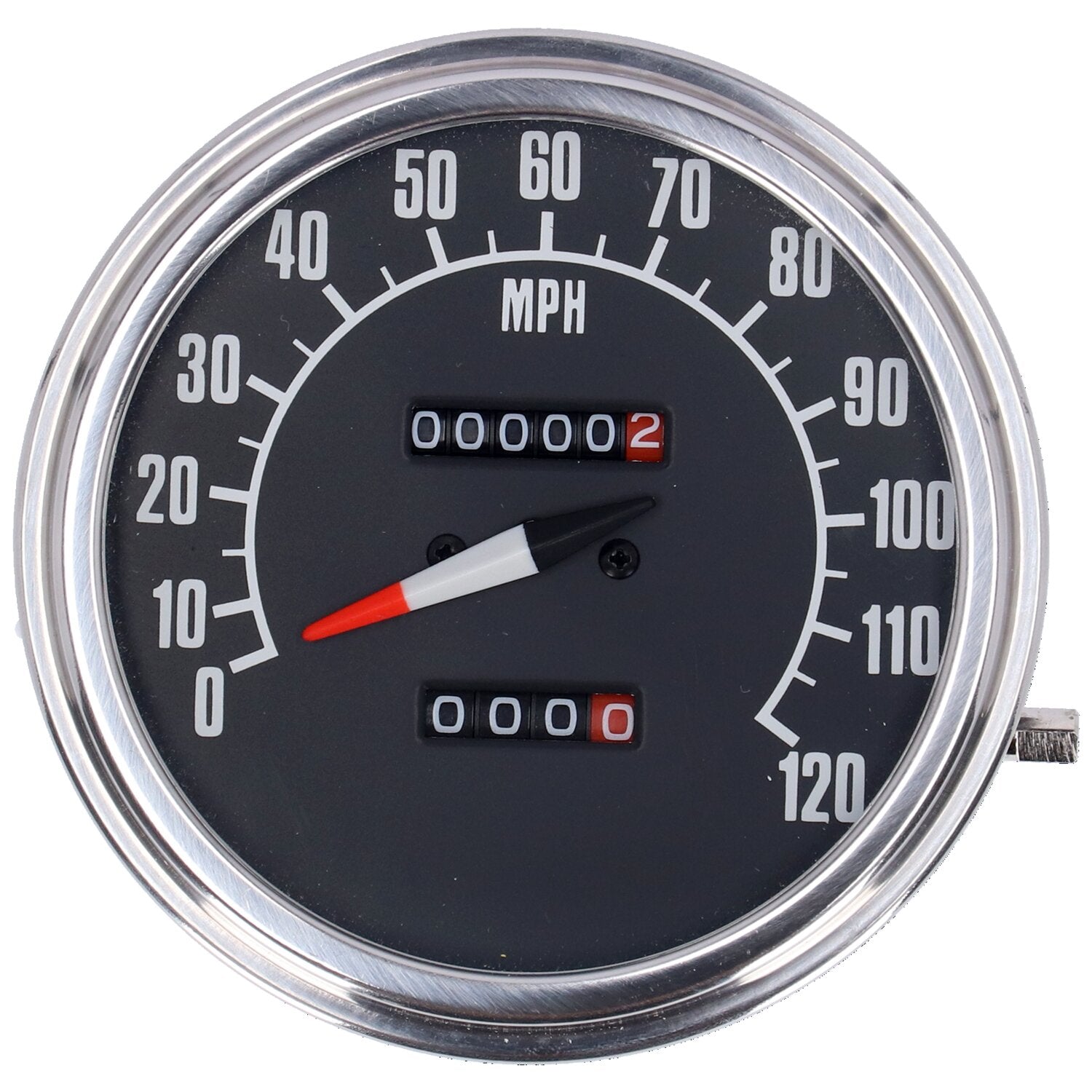 MCS FL speedometer '74-84 face' black - 1:1 mph