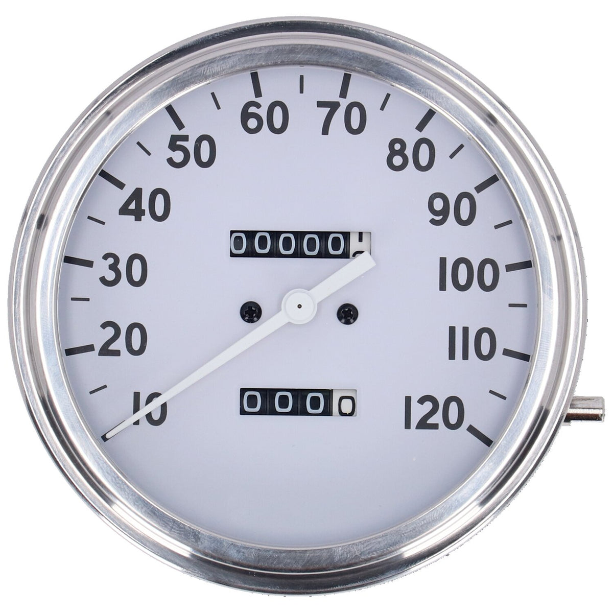 MCS FL speedometer '36-40 face' white - 2:1 mph