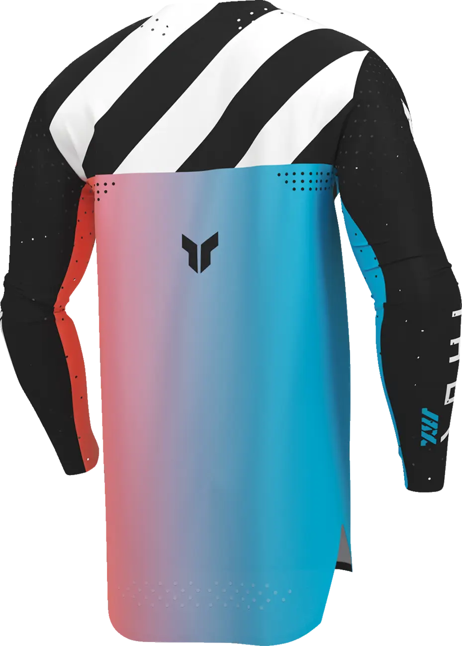 Thor Sportmode Synth Jersey - Black/White/Turquoise/Coral