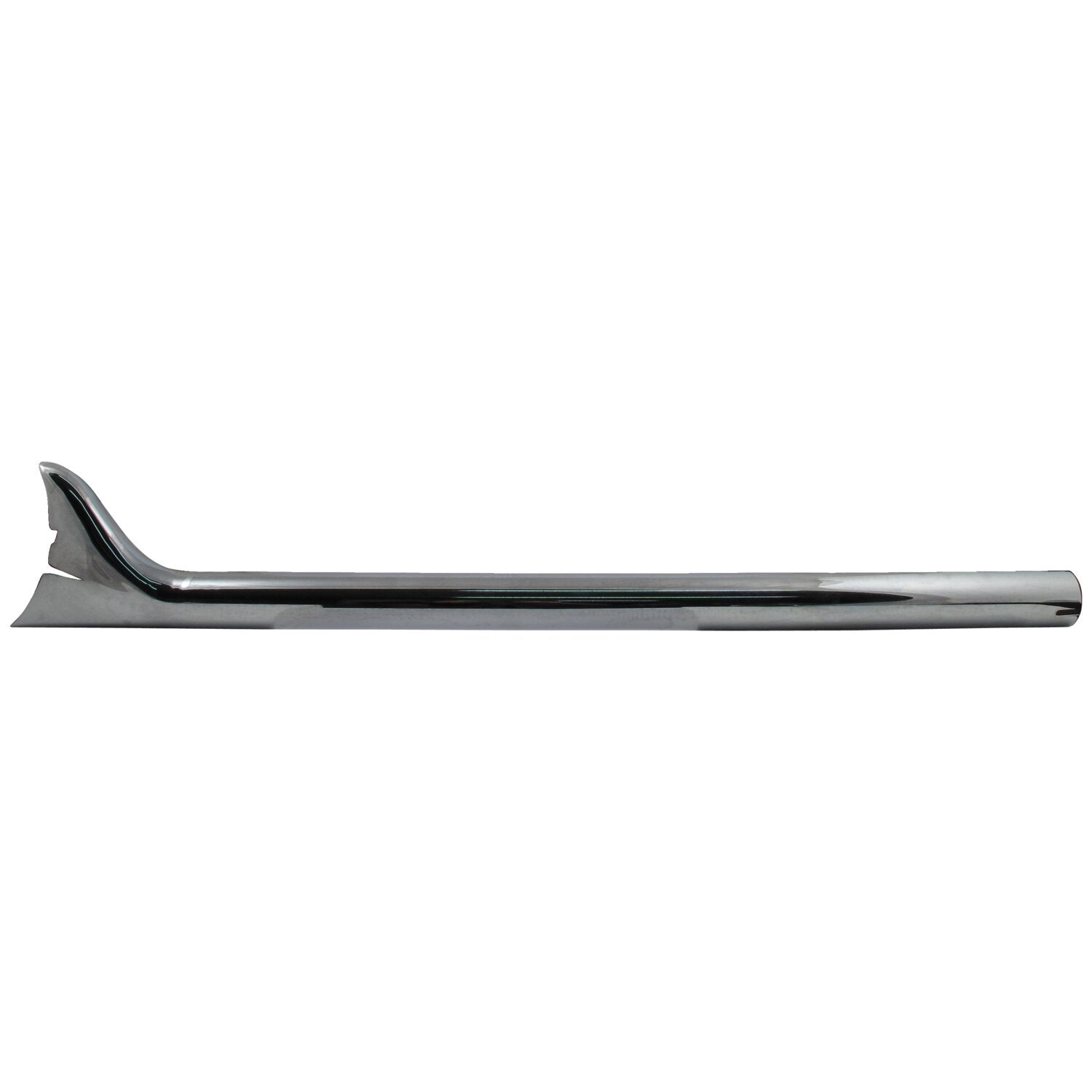 MCS Slip-on Fishtail exhaust extension 36" long chrome
