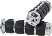 Kuryakyn Iso Grips - 7/8" Handlebar, Chrome/black
