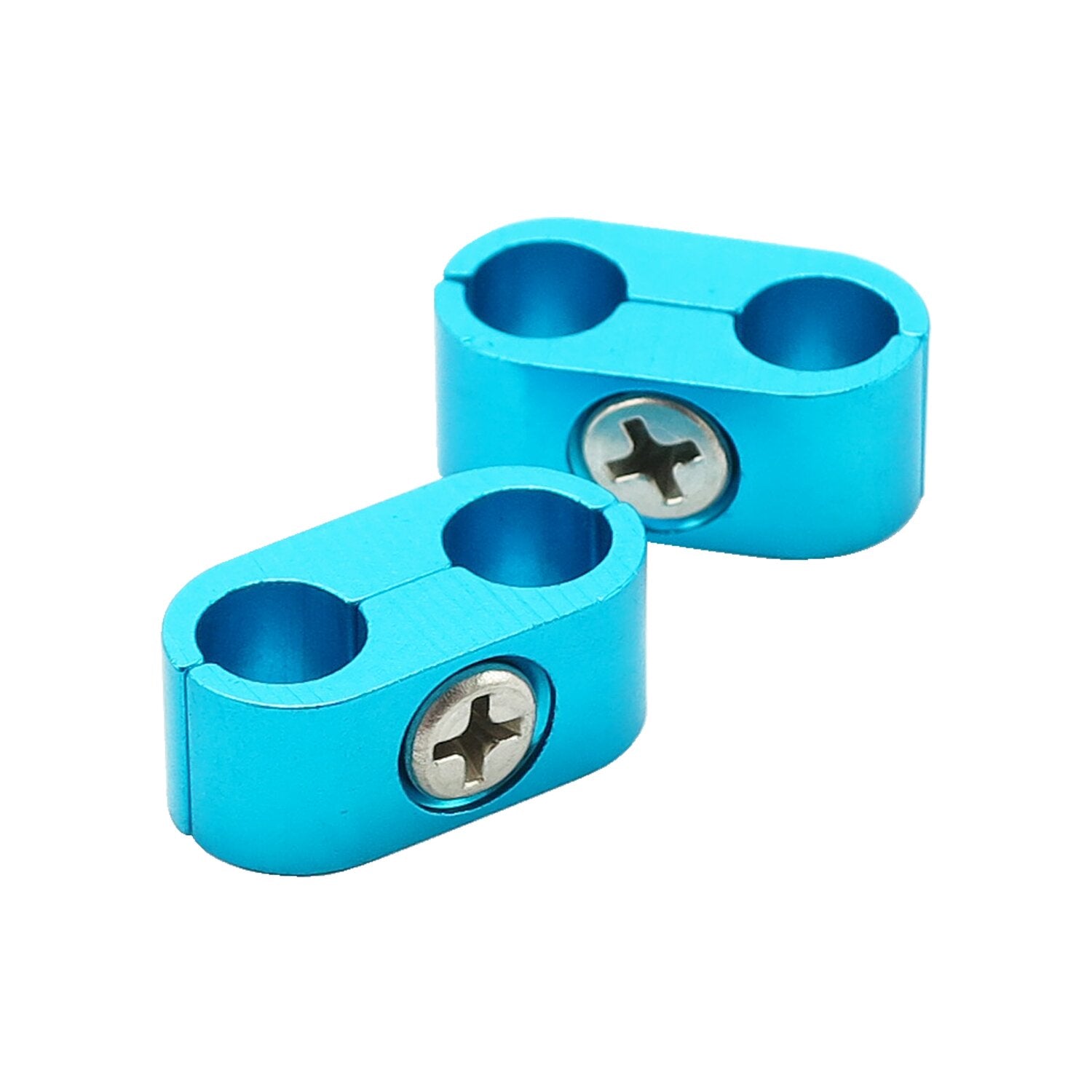 MCS 8mm spark plug wire separator - Smooth blue