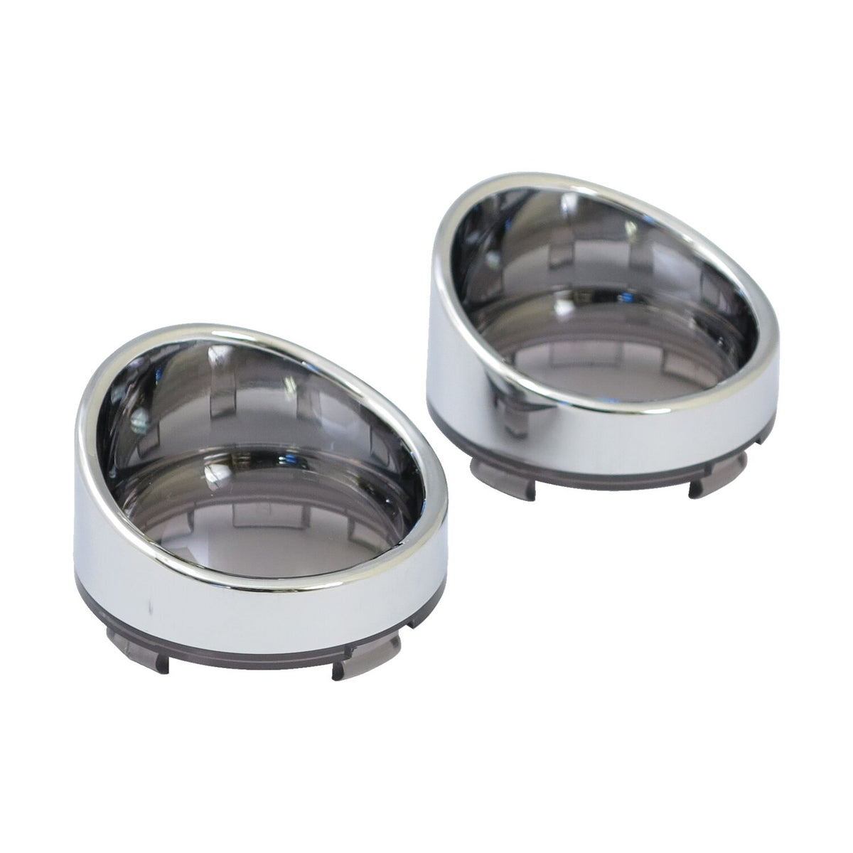 MCS Turn signal lens set with visor - Light smoke lens