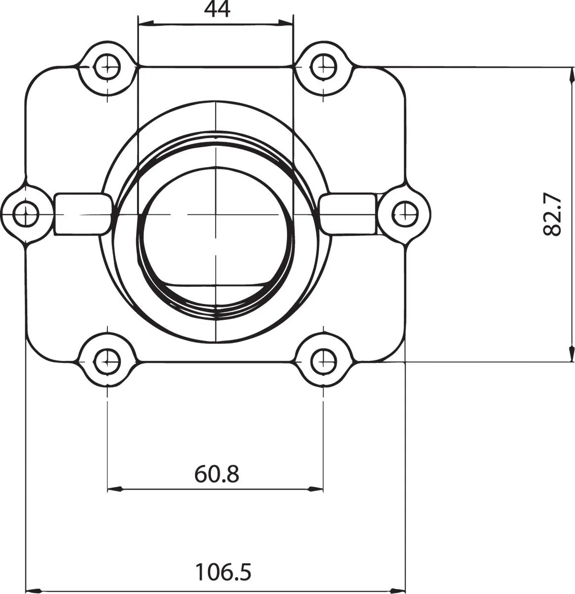 Kimpex Carburetor Mounting Flange