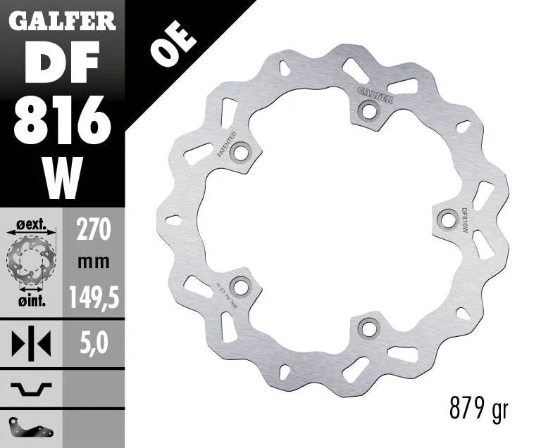 Galfer Wave Brake Rotor For Motorcycles