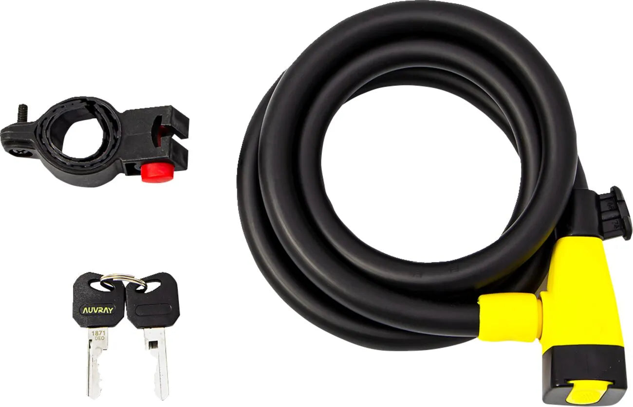 Auvray Spiral Lock Spirale City Coiled Cable - 180cm