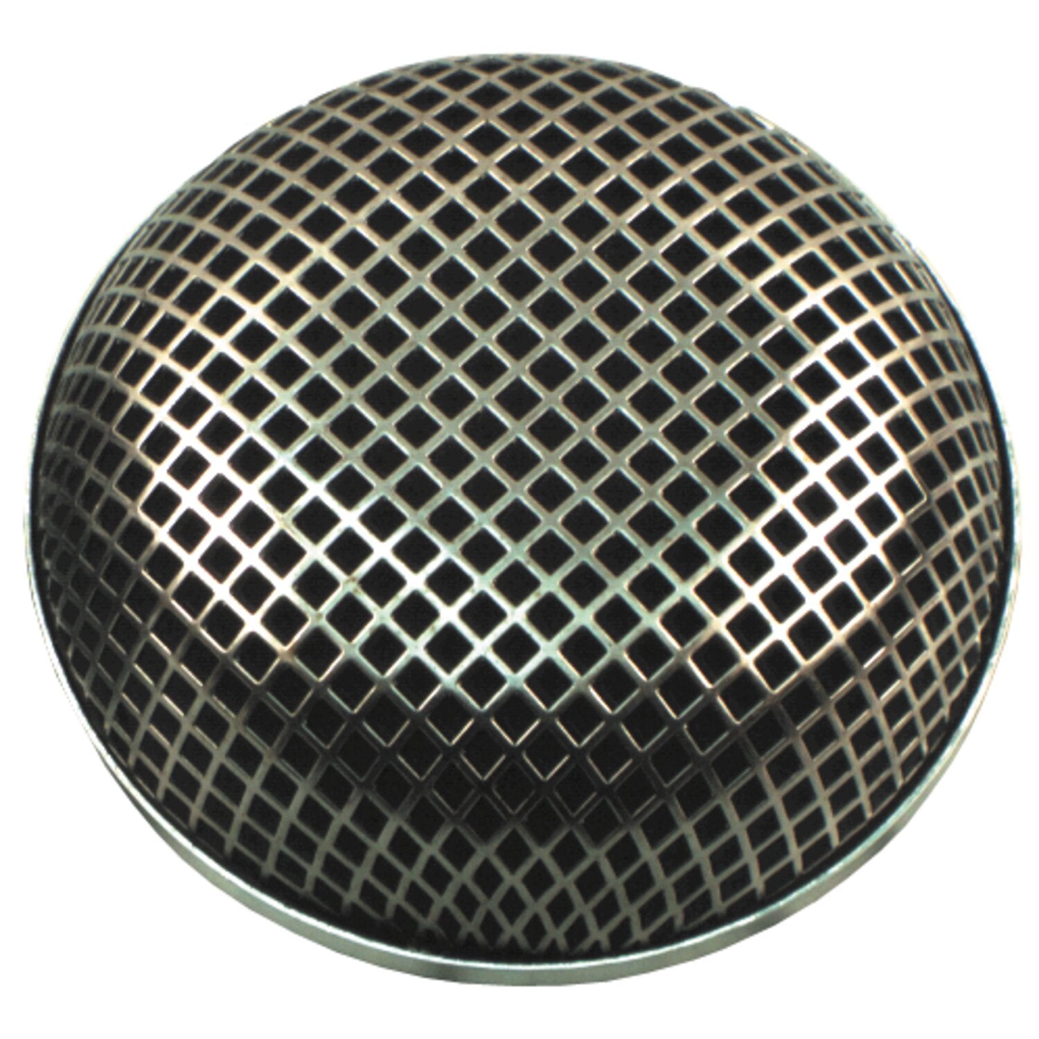 MCS Breather style air cleaner assembly round - Chrome