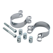 MCS XL Sportster header clamps - Chrome