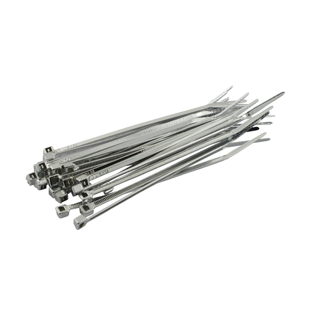 MCS cable straps - 8" (20cm) - Chrome