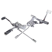 MCS Evo XL forward control kit - O-ring pegs - Chrome