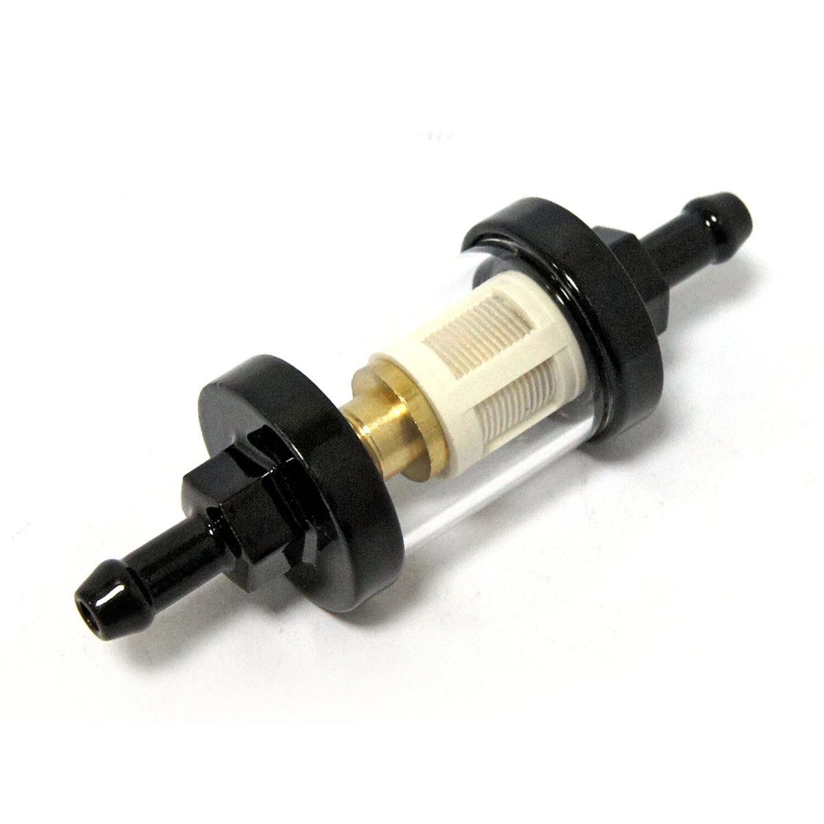 MCS Clear-view fuel filter 1/4" ID - Black