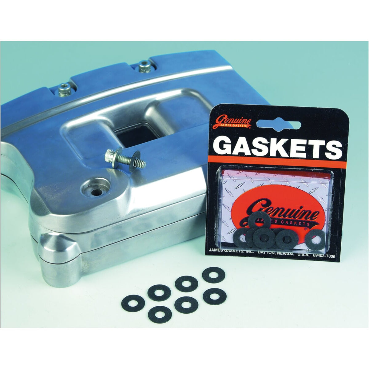 James Gaskets James rocker box cover seal washer kit - Fiber