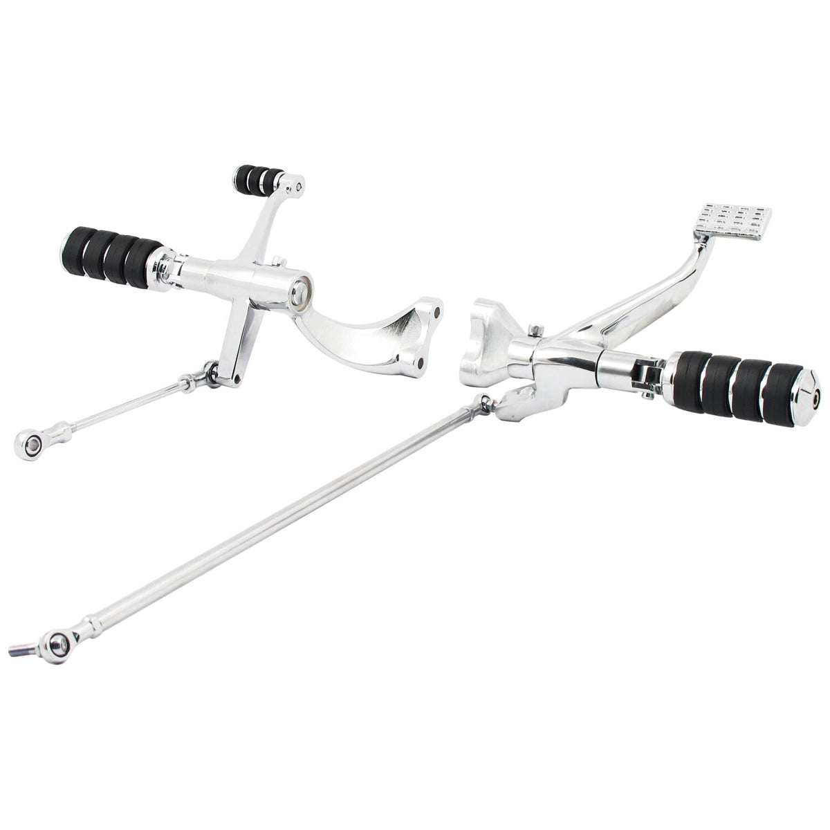 MCS Evo XL forward control kit - ISO pegs - Chrome