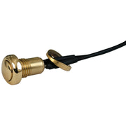 MCS Smooth push button switch - Polished brass