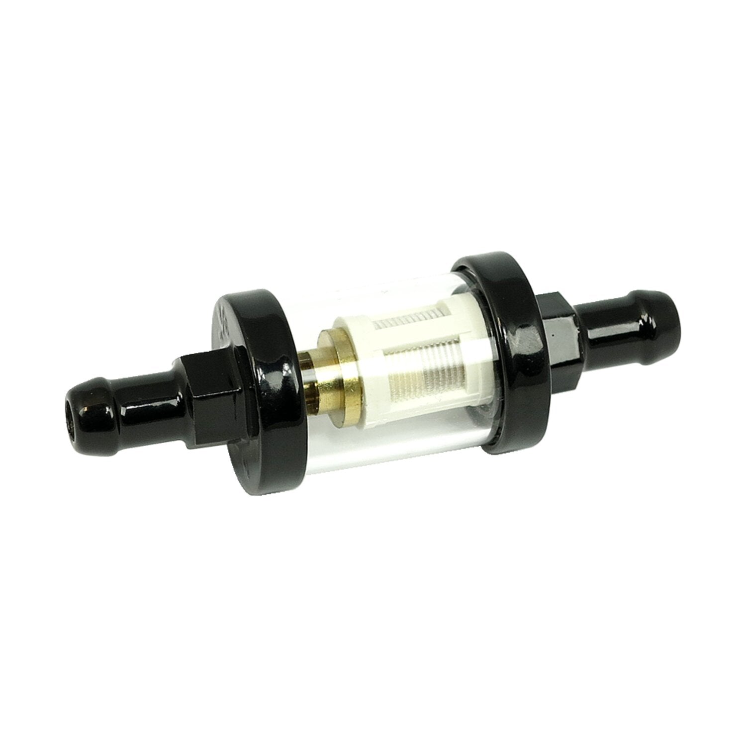 MCS Clear-view fuel filter 3/8" ID - Black
